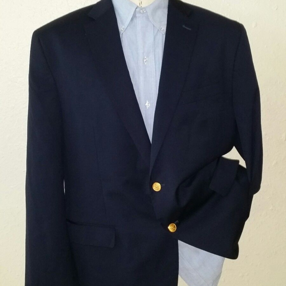 NWOT Ralph Lauren Polo Gold Button Navy Blazer